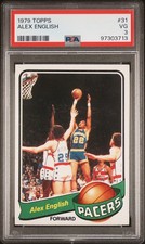 1979-80 Topps #31 Alex English Rookie PSA 3 VG