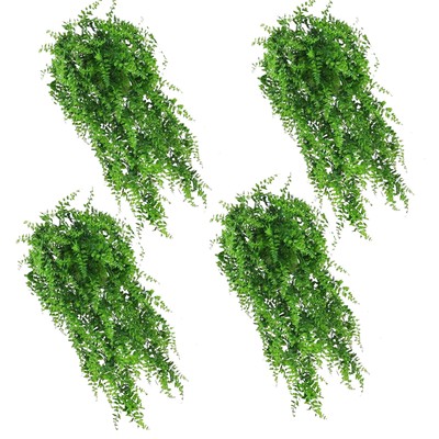 Reptile Tank Decorations   Hanging Boston Fake Vines with Suction Cups (4PCS)