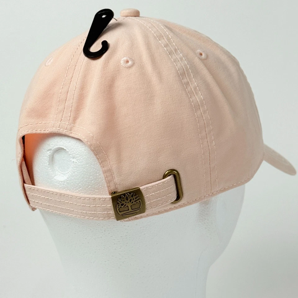 Boné de beisebol Timberland rosa alça ajustável com logotipo de árvore bordado - Imagem 3 de 4
