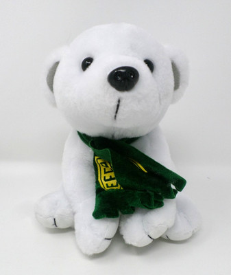 REFCO Polar Bear Plush White with Green Scarf 9'' Stuffed Animal