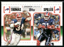 2010 Topps #GL-TS Thurman Thomas / C.J. Spiller Gridiron Lineage