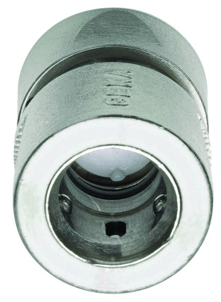 Geka® Plus SchlauchstüCk Mit Wasserstopp 1/2 Zoll Messing Vernickelt-image