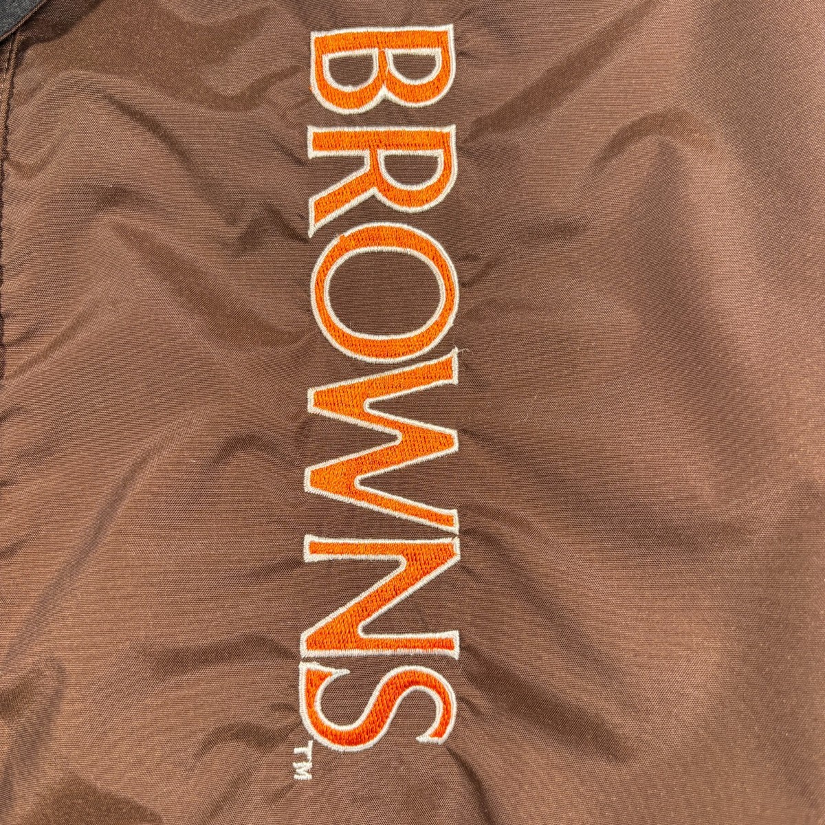 Vintage Cleveland Browns Jacket Mens 2XL Brown Reebok Football NFL