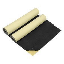 2 Pcs EVA Foam Roll with Adhesive Backing, 1mm 1/32" Thick 78''x13'', Black
