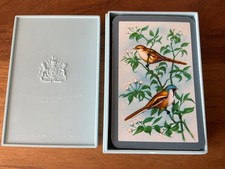 Vintage Playing Cards Thomas De La Rue In Plastic Case 1960s 1970s Garden Birds