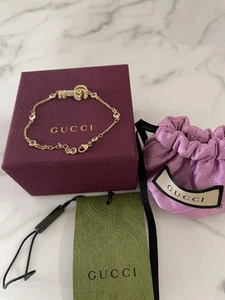 Bracelet double clé cristal GUCCI 645623 couleur or accessoires
