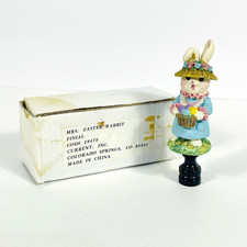 Mrs. Easter Rabbit Finial Lamp Top Ornament Spring Décor Bunny 28470
