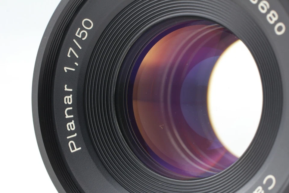 [Perto de ESTADO PERFEITO] Contax Carl Zeiss Planar T* 50mm f/1.7 MMJ Prime Lente CY Mount JAPÃO - Imagem 3 de 4