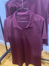 Port Authority Women's Polo Shirt L Ladies Silk Touch Grape