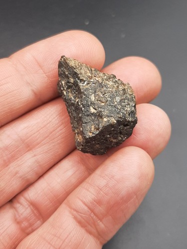 Meteorite Chondrite NWA 869 - 11,17g / 2,3 cm Tindouf Algeria Nice fusion crust - Picture 8 of 9
