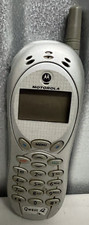 Motorola V Series V120e QWest Cellphone Retro Untested Silver Retro w/ Battery