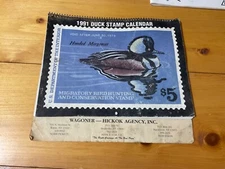 1991 US Duck Stamp Calendar. Complete.