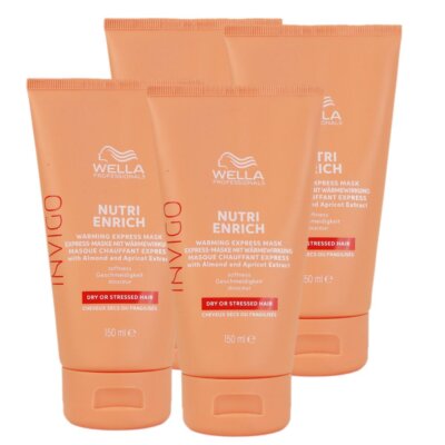 Wella Invigo Nutri Enrich 4 x 150 ml wärmende Haarmaske Set