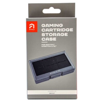 ATRIX GAMING CARTRIDGE STORAGE CASE FOR NINTENDO SWITCH / BRAND NEW