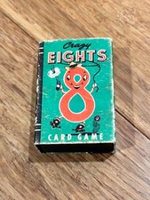 Vintage Miniature Crazy Eights 8 Card Game 3  1950s Whitman No.4119 Complete