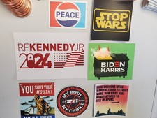 7 sticker pack KENNEDY 2024 Vinyl Bumper Sticker RFK JR Made in ๐บ๐ธ USA