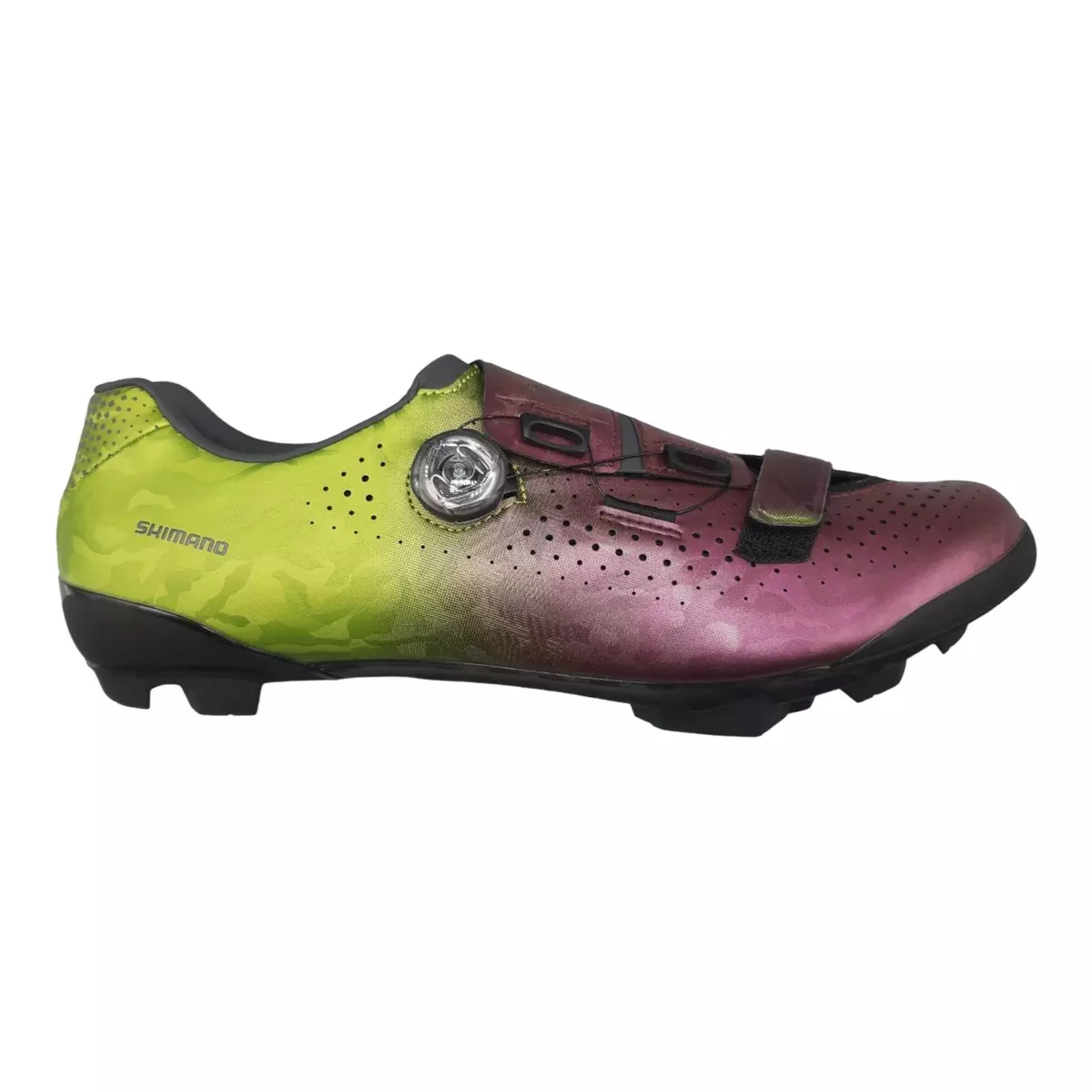 Shimano Sh RX800 RX8 Boa Carbon MTB SPD Purple Shoes Green Size 48