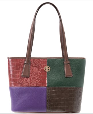 Giani Bernini Colorblocked Tote Multicolor Bag Women shoulder