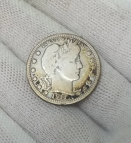 1911-P Barber/Liberty Head Quarter #2642