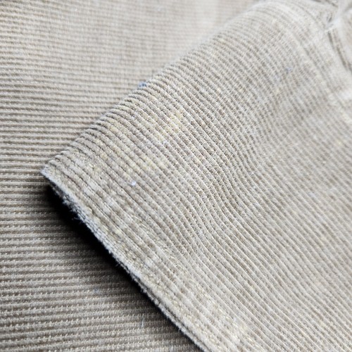 Corduroy Mirco Shirt Woolrich Men's XL Tan Long Sleeve Vintage - Picture 8 of 9