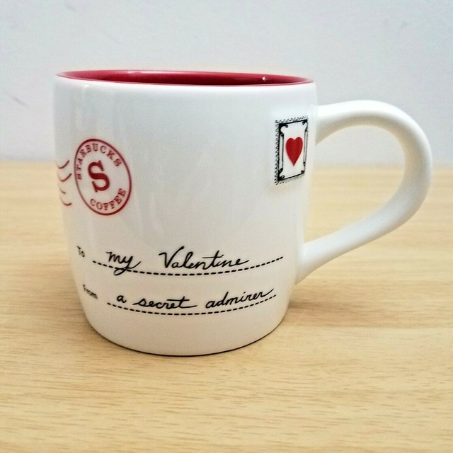 starbucks valentines glass mug
