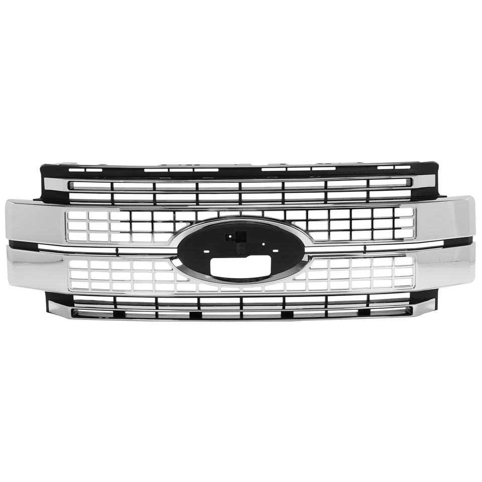 Хромированная передняя решетка для Ford F250 F350 F450 Super Duty 2017 2018 2019 годов выпуска - Изображение 2 из 4