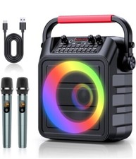 Karaoke Mchine,Karaoke Machine for Adults  Kids,Karaoke Speaker with 2 Wireless