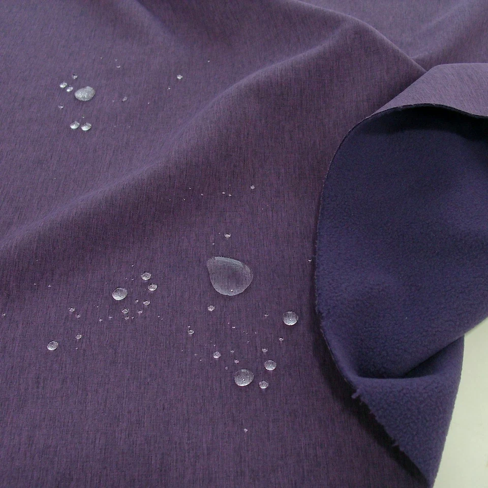 elastischer Softshell Outdoor Stoff mit Fleece 2mm dick wasserdicht Jacke Sport