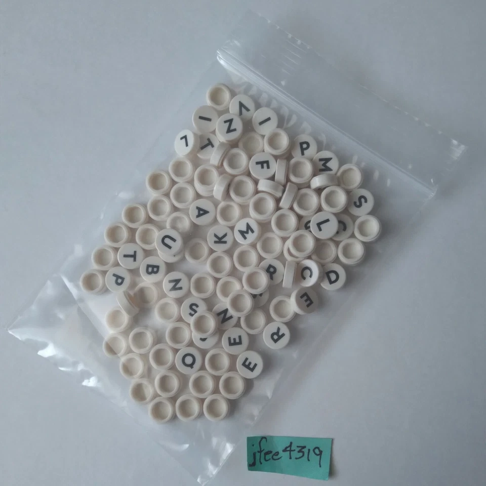 LEGO 108 LETTER PRINTED TILES alphabet for signs moc building DOTS creator alpha - Image 2 of 2