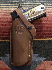 Fits Left Hand Colt 5 Model 1911 Western Holster Wild Bunch Style Field Holster