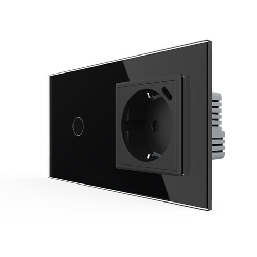 LIVOLO Touch Sensor Lichtschalter Dimmer Wechselschalter Steckdosen Glasrahmen - Bild 95 von 257