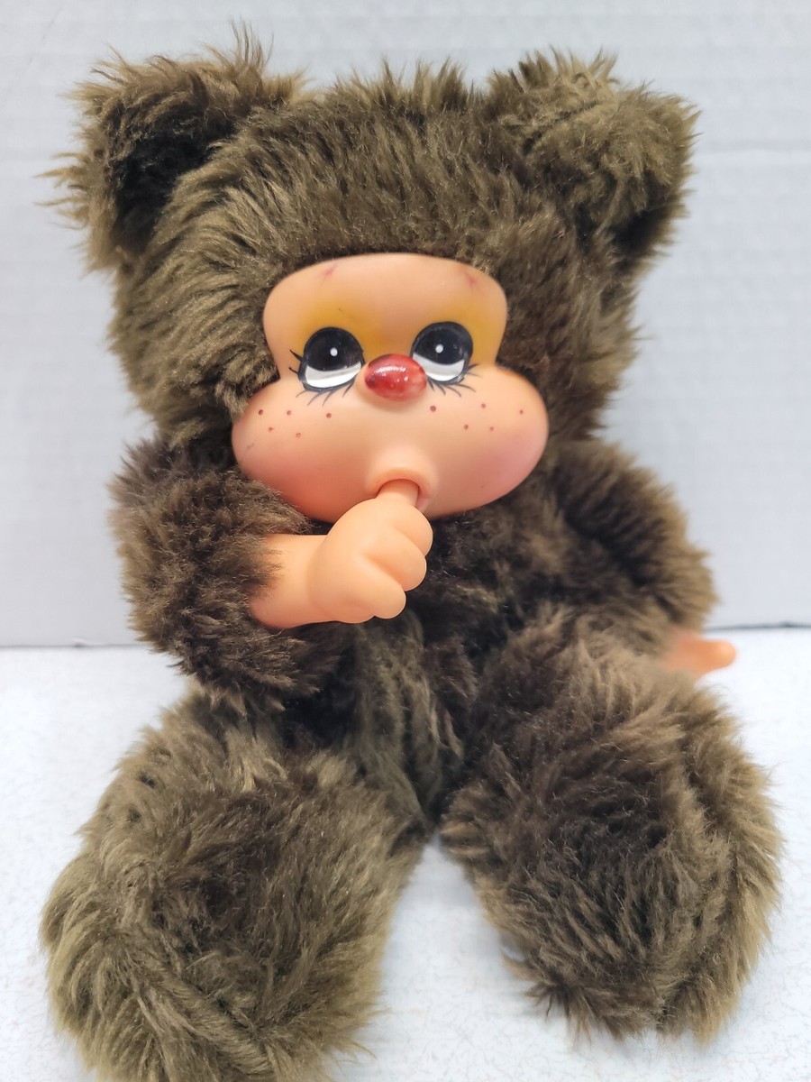 Rare Monchichi Vintage Plush Doll 9” Showa Gucci Sekiguchi Thumb