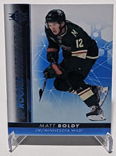 2022-23 SP #137 Matt Boldy Rookie Authentics Blue Rookie RC Minnesota Wild