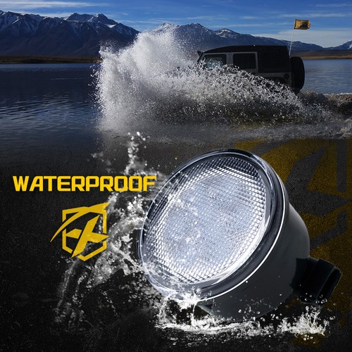 Xprite LED Turn Signal Lights Assembly w/ Clear Lens for 07-18 Jeep Wrangler JK - Picture 6 of 7