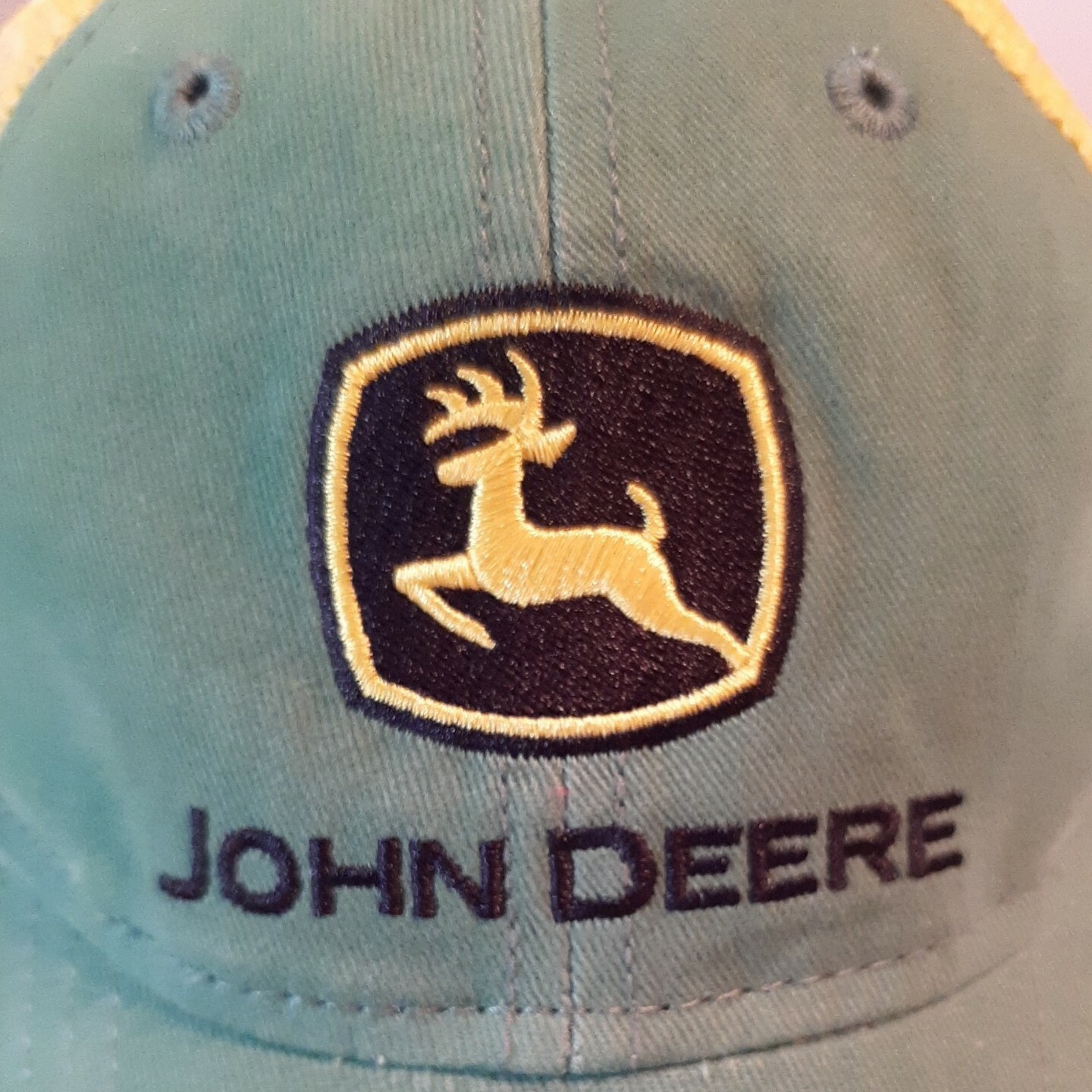 Toddler Childs John Deere Baseball Cap Small Snap Back Mesh Green Yellow eBay