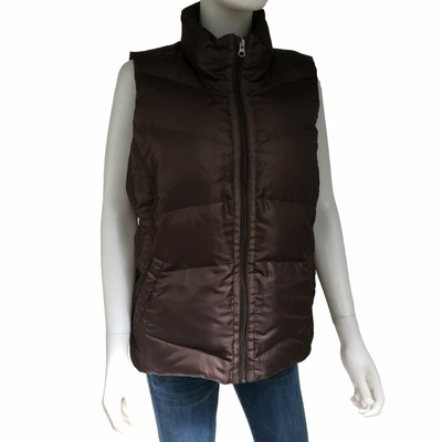 Lands End Puffer Down Feather Zip Front 