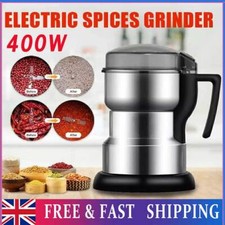 400W Electric Coffee Grinder Milling Bean Nut Spice Grinder 8-Blade Blender Dry