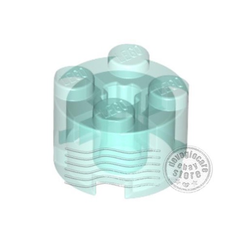 2x LEGO 3941 Mattoncino Rotondo 2x2 Blu chiaro trasparente | 6273153 4178398