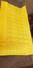 Yellow Indian Jamdani Sari Saree bengal Women