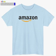 Amazon Shirt Logo Black/White/Grey/Navy/Red/Light Blue T-Shirt Size S-5XL