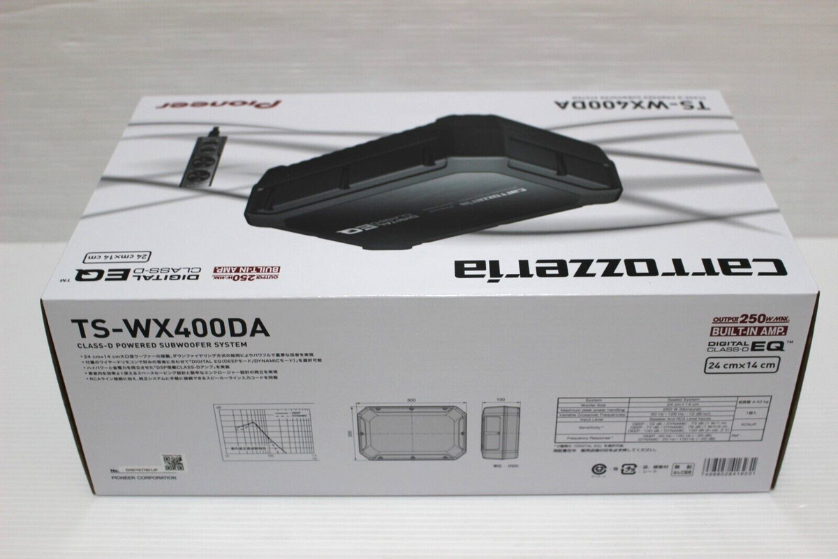 Pioneer Carrozzeria Speakers TS-WX400DA Powered Subwoofer Built-In