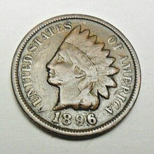 1896 P Indian Head Cent Penny  AVE CIRCULATED  **FREE SHIPPING**