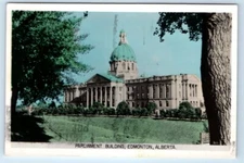 RPPC Parliament Building EDMONTON Alberta CANADA 1955 Postcard