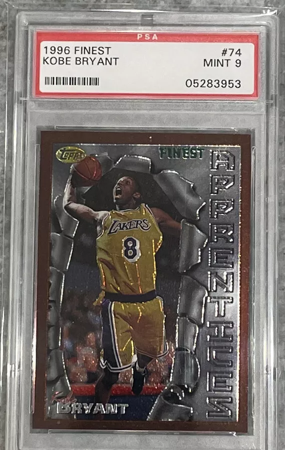 1996-97 Topps Finest #74 Kobe Bryant Rookie PSA 9 | eBay