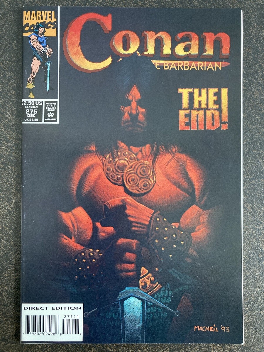 CONAN THE BARBARIAN 275 LAST ISSUE 1993 MARVEL COMIC HTF LOWPRINT