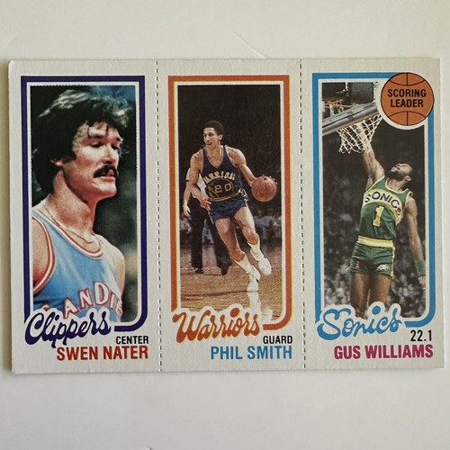 1980-81 Gus Williams/Swen Nater/Phil Smith/#210/101/224/VG-EX