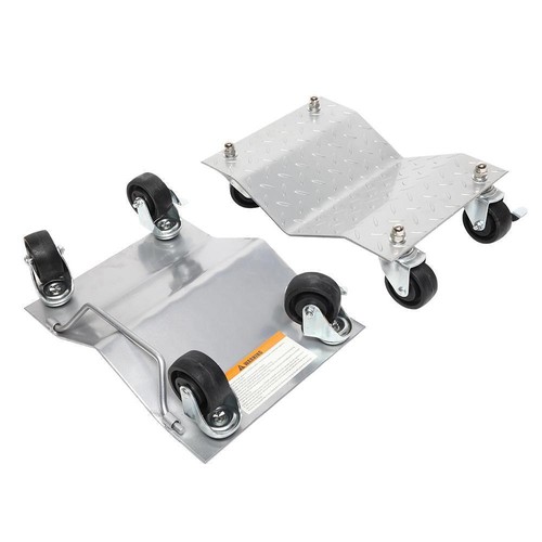 3" 4Piece Auto Wheel Dolly Set Vehicle Car Repair Moving Skate Diamond Silver eBay