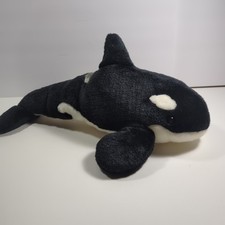 2011 SeaWorld Shamu Orca Killer Whale Plush Stuffed Animal Toy 17  NWT