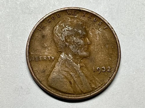 1932 P Lincoln Wheat Cent #1 Good Details but Very Dirty