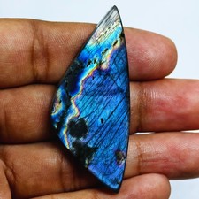 65 Cts Natural Labradorite Cabochon Gemstone For Jewelry 56.1x23.8x6.6 MM
